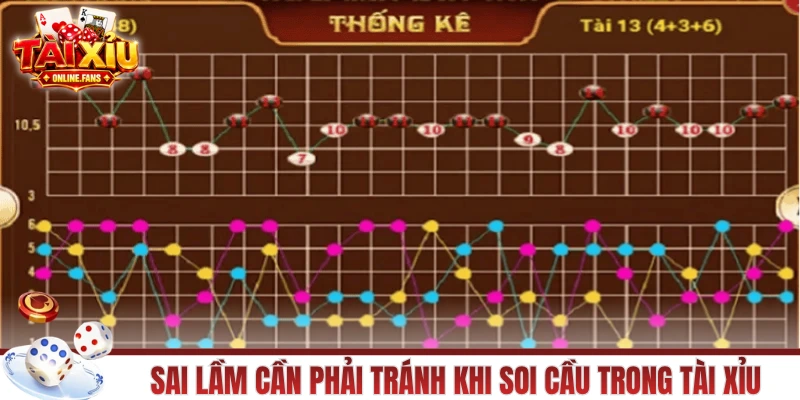 Những sai lầm cần phải tránh khi soi cầu trong tài xỉu