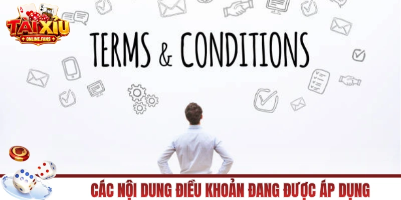 Danh sách các nội dung điều khoản đang được áp dụng